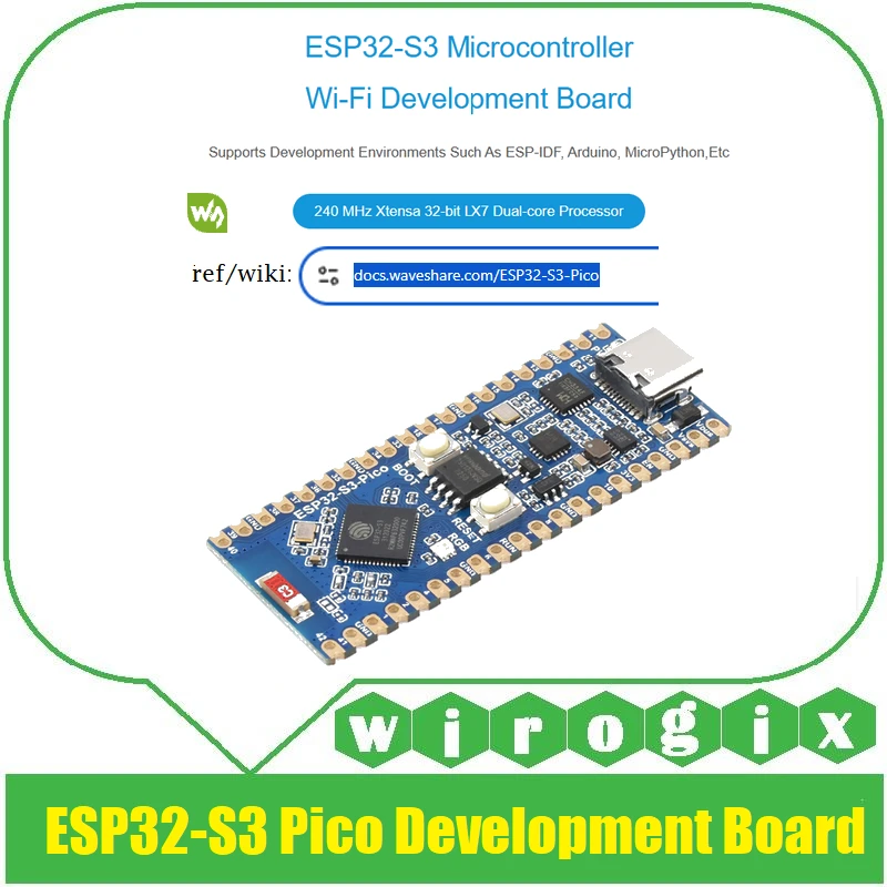 ESP32-S3 PICO Microcontroller Development Board