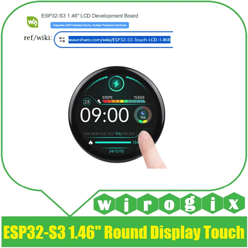 ESP32-S3 1.46 inch Round Display Development Board